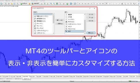 MT4ツールバーとアイコンのカスタマイズ方法
