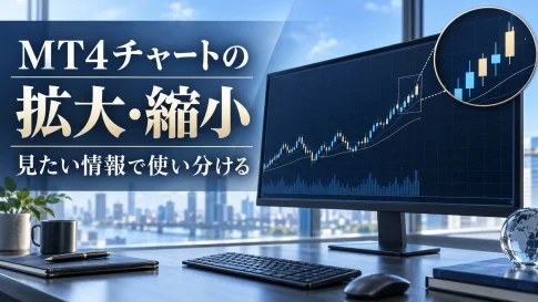 MT4チャートの拡大・縮小方法｜ズームと縦軸調整の使い分け