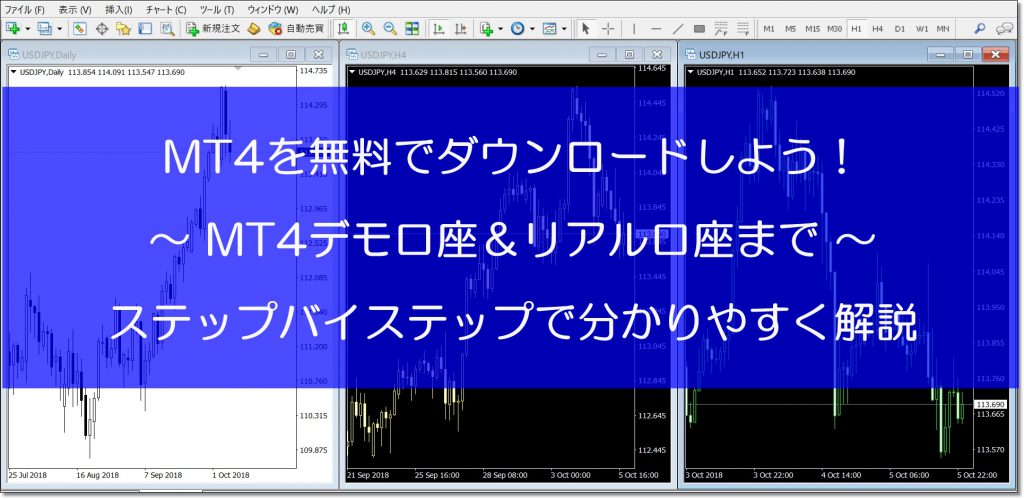 Mt4の無料ダウンロード方法からインストール デモ リアル口座まで日本語ですべて解説 Fx ブログ 3人のプロトレーダーの個人指導で勝てるようになった全てを公開