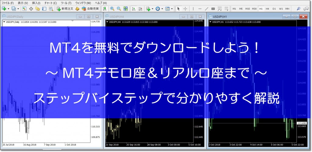 MT4のダウンロードと導入