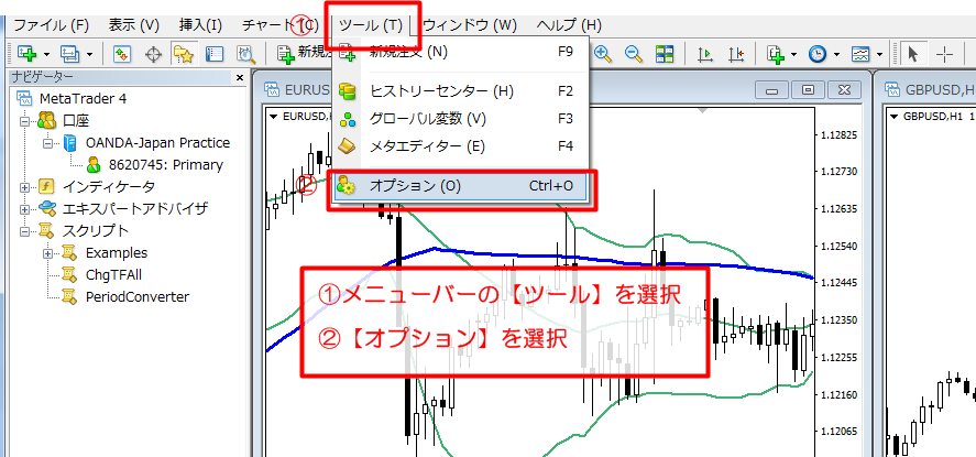 FXブログ　MT4使い方　スクリプト