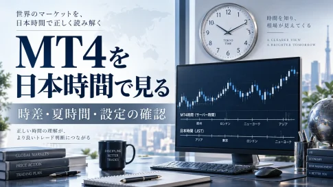 MT4に日本時間を表示する方法｜時差・夏時間とインジケーターの設定