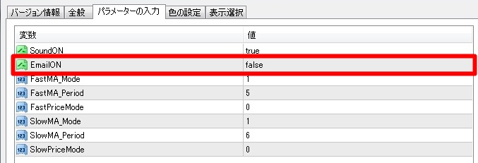 MT4　メール送信設定