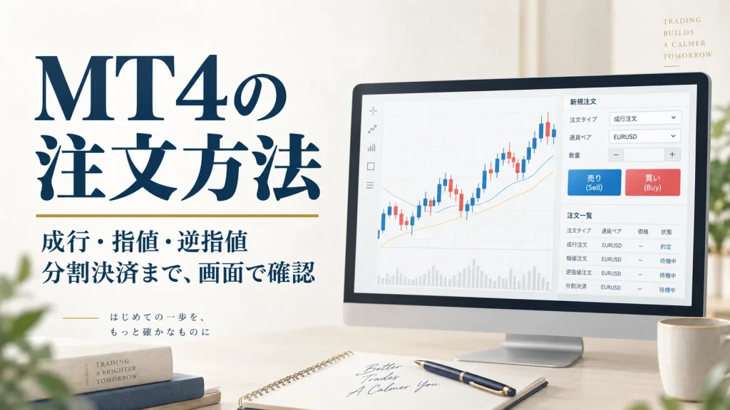 PC版MT4の注文と決済