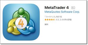 MT4のスマホ版アプリをダウンロードする方法｜メタクウォーツ社（MetaQuotes）のアプリアイコン