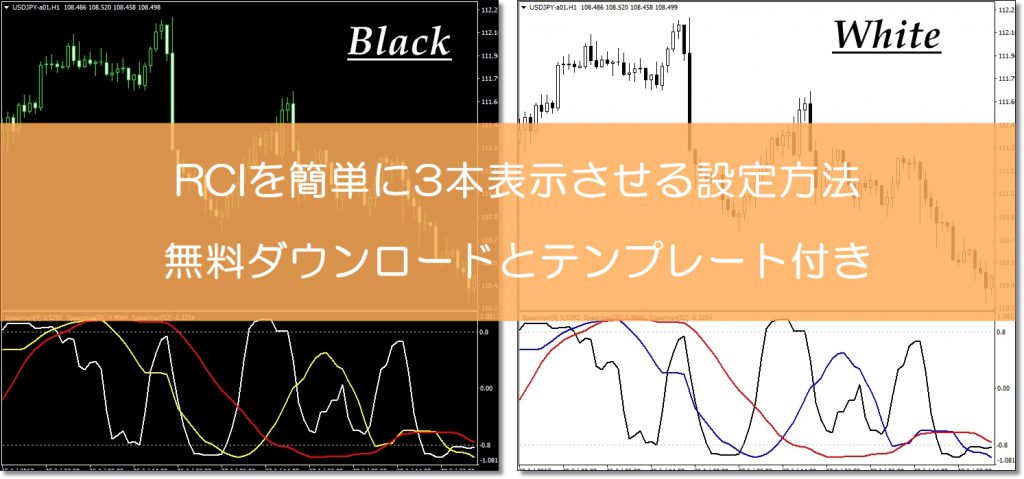 RCIをMT4に３本表示させる方法と無料テンプレート