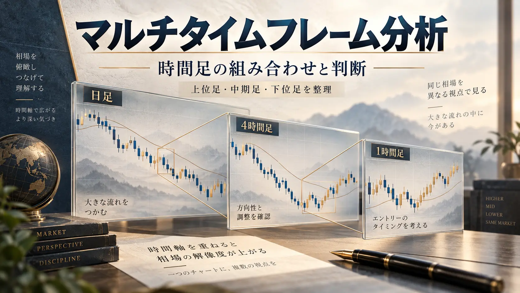 複数時間足で相場の流れをつかむ