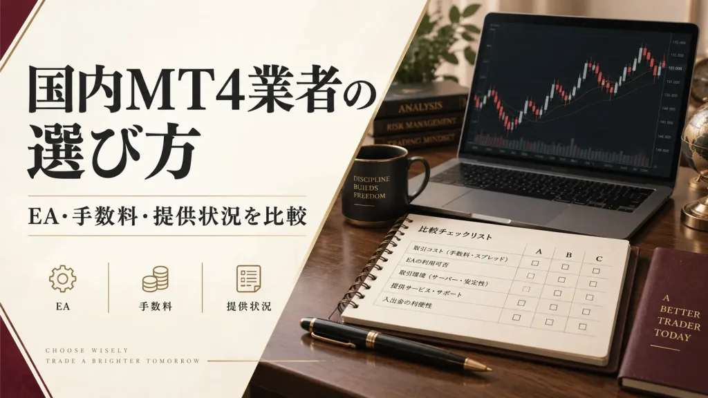 MT4対応の国内FX業者を比較｜おすすめ口座の選び方と提供終了の注意点