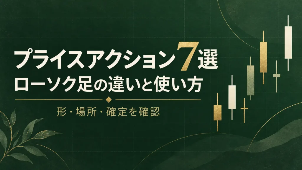 FXのプライスアクション7選｜ローソク足パターンの違いと使い方