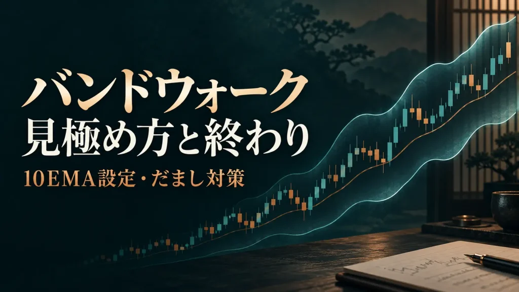 バンドウォークの見極め方と終わり｜10EMA設定・だまし対策