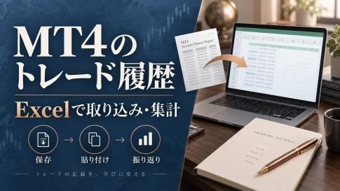 MT4のトレード履歴をExcelで集計｜トレードノートの使い方と取り込み手順