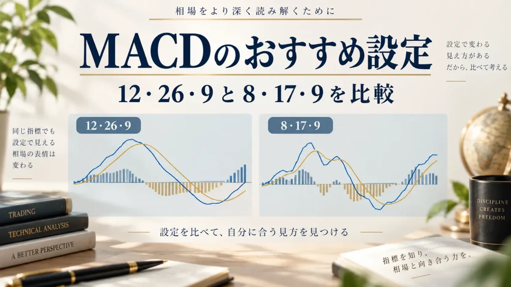 MACDのおすすめ設定と使い方|12・26・9と8・17・9の違い