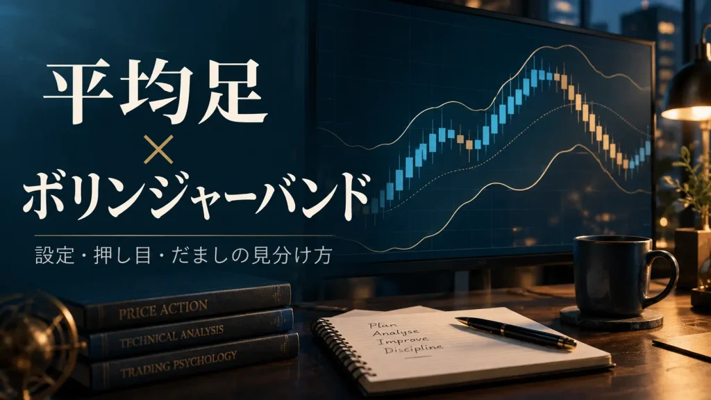 平均足とボリンジャーバンドの設定・使い方｜MT4・MT5の表示とだましの見分け方