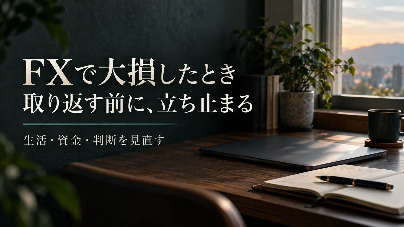 大きな損失の後に取引を見直す