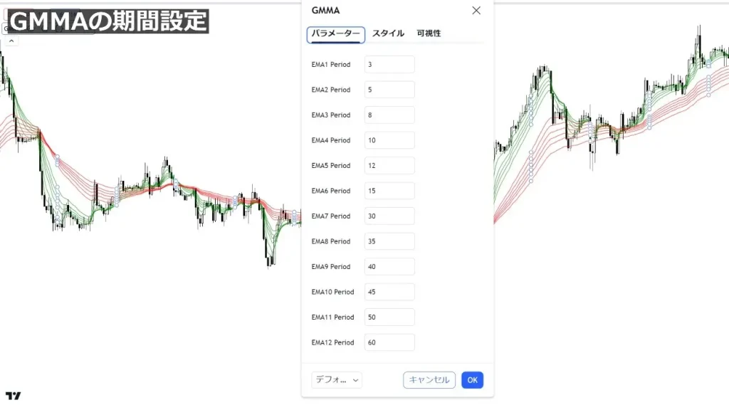 GMMAの基本設定